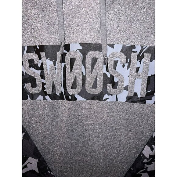 Nike Therma Fit Hoodie XL Black/Gray w/Swoosh across front - Picture 8 of 8